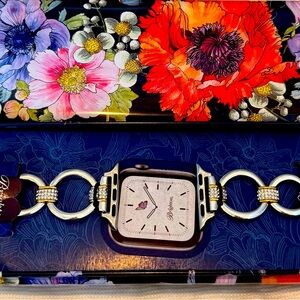 Brand new Brighton Apple Watch band; silver; NWT